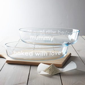 Personalised 'Baked With Love' Pyrex Dish