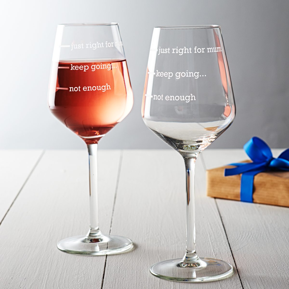 personalised mum wine glass