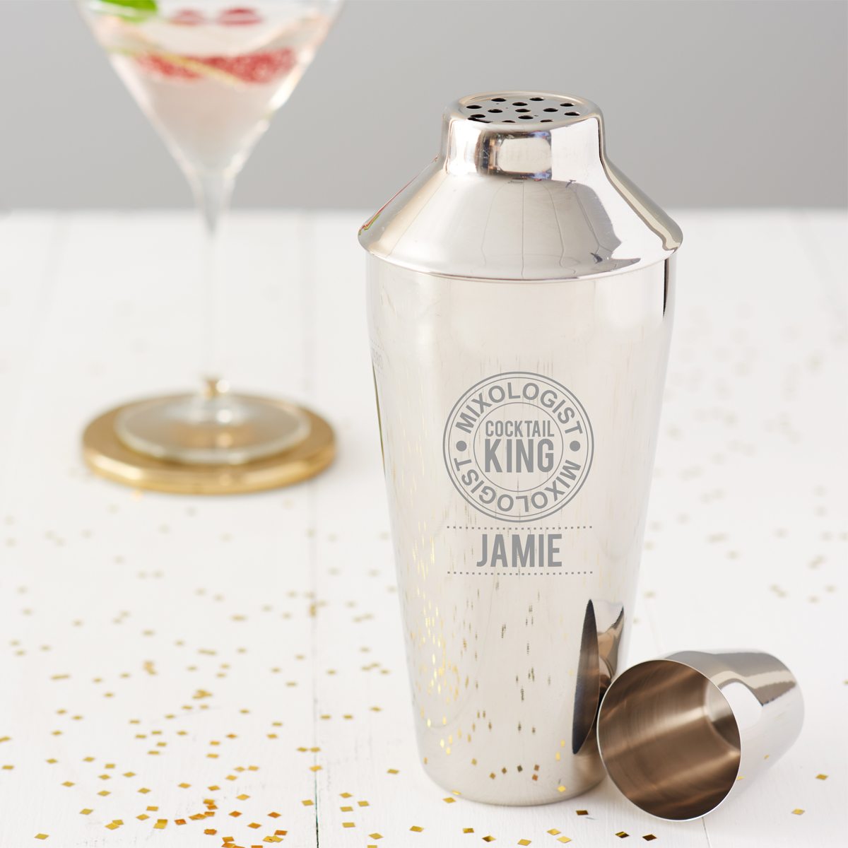 Personalised Cocktail Shakers Engraved Customised Becky Broome