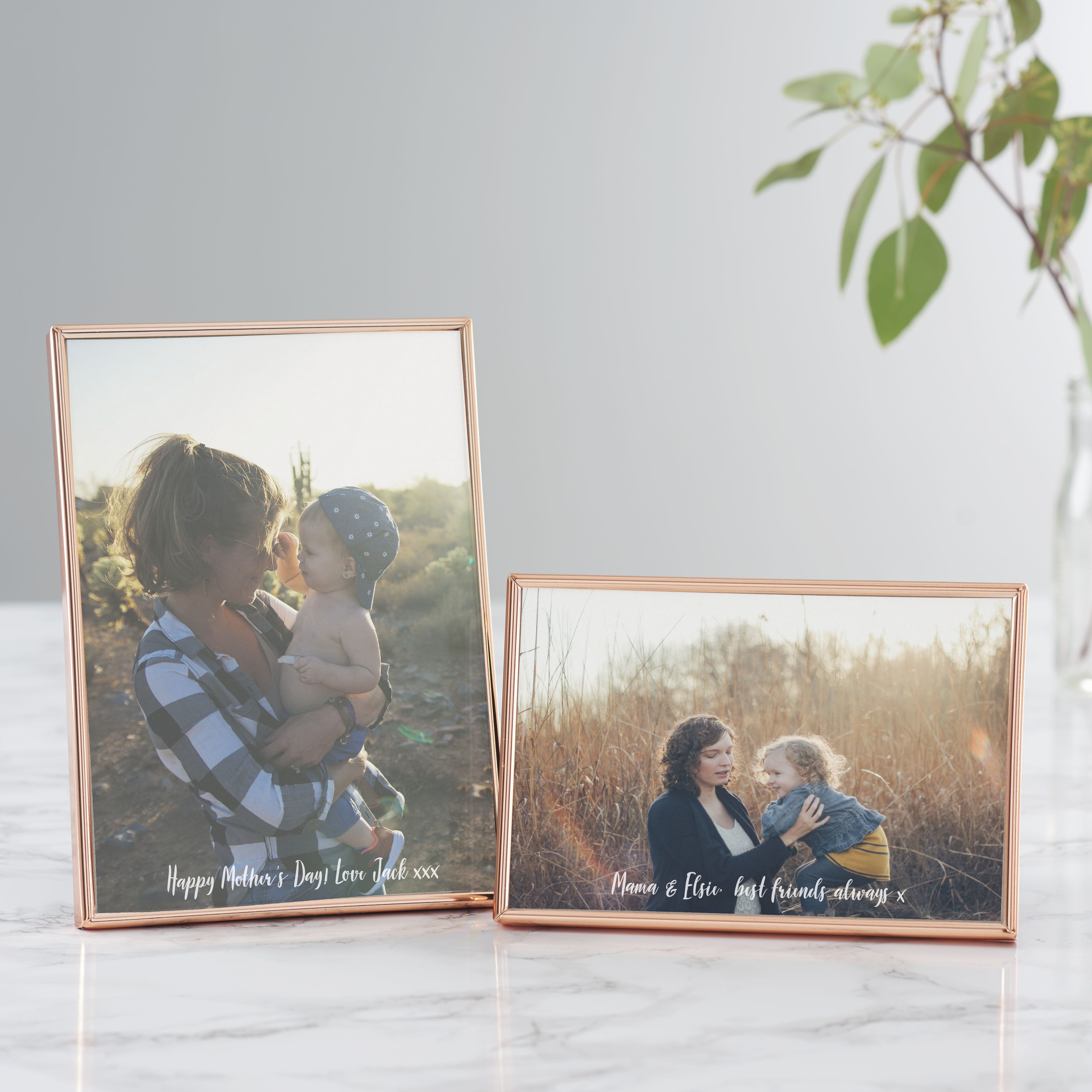 Personalised Rose Gold Edged Frame For Mum Becky Broome Becky Broome