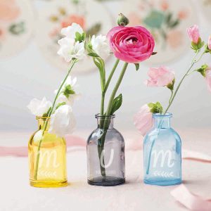 Coloured Mum Vases