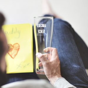 Personalised 'When You Became A Dad' Glass