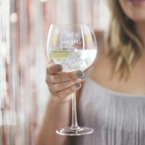 Personalised Iridescent Goblet Glass Christmas Guide For Her