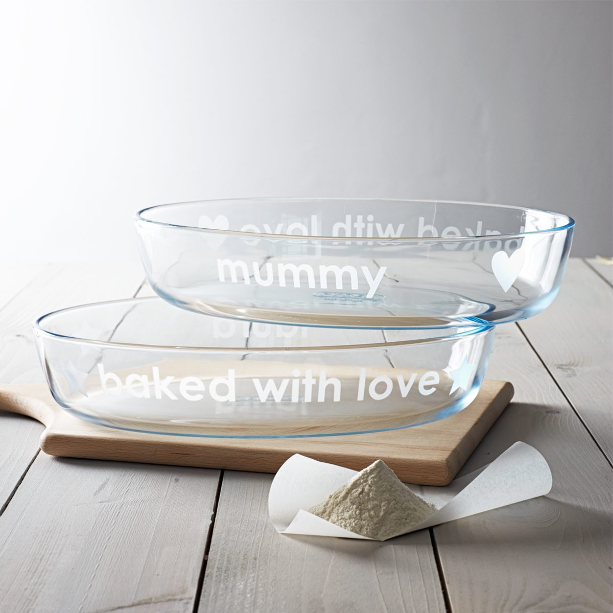 Personalised 'Baked With Love' Pyrex Dish