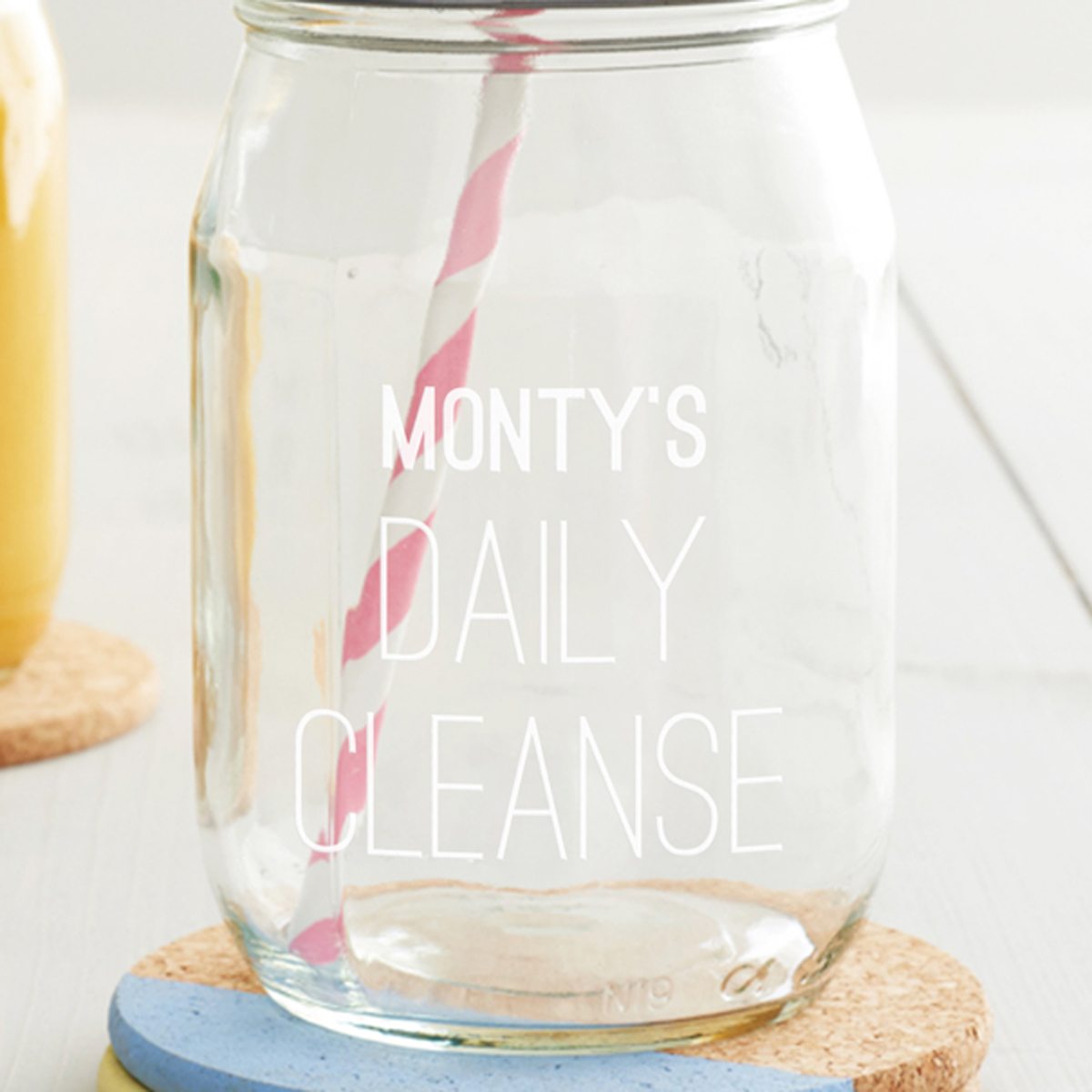 Personalised Daily Cleanse Juice Jar Becky Broome Becky Broome