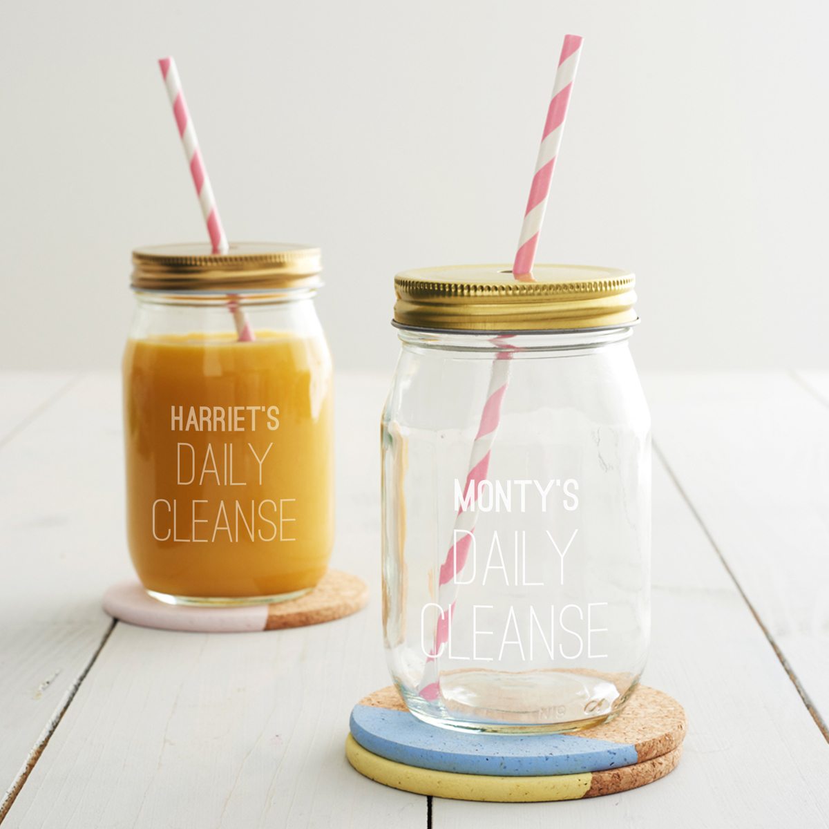 Personalised Daily Cleanse Juice Jar Becky Broome Becky Broome