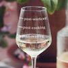 Personalised Hobbies Measures Wine Glass Lifestyle Detail