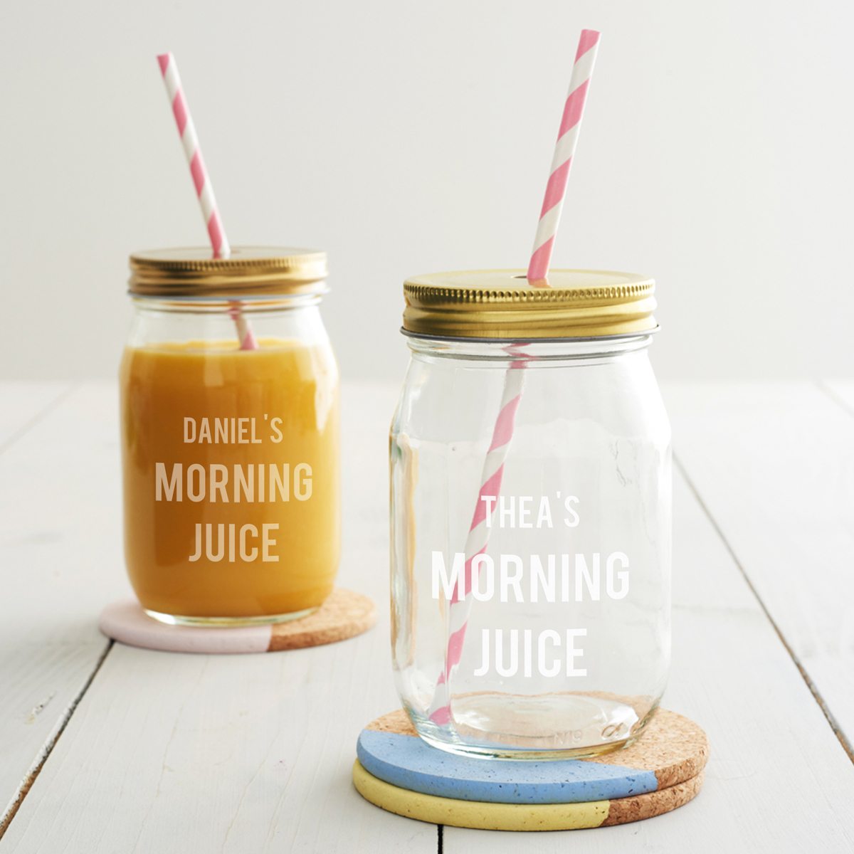 Personalised Morning Juice Jar Becky Broome Becky Broome