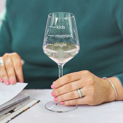 Single Married Kids Wine Glass Lifestyle