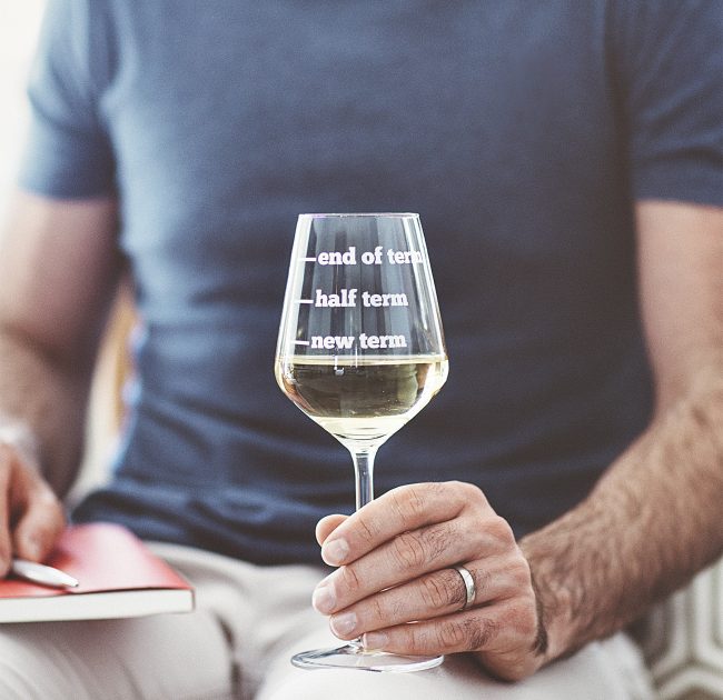 Teachers Wine Glass Lifestyle