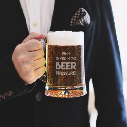 Personalised ‘Beer Pressure’ Glass