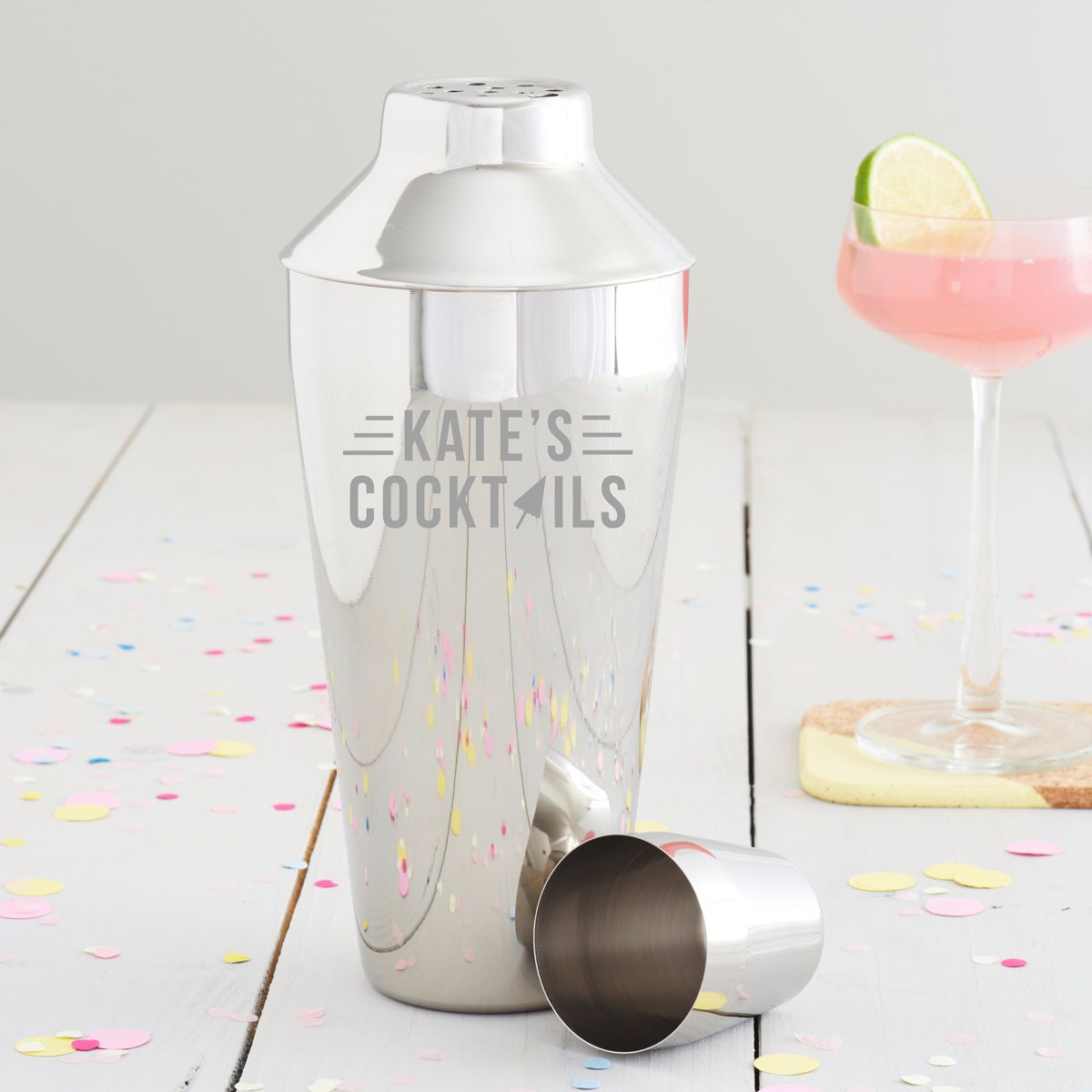 Personalised Cocktail Umbrella Cocktail Shaker Becky Broome Becky Broome
