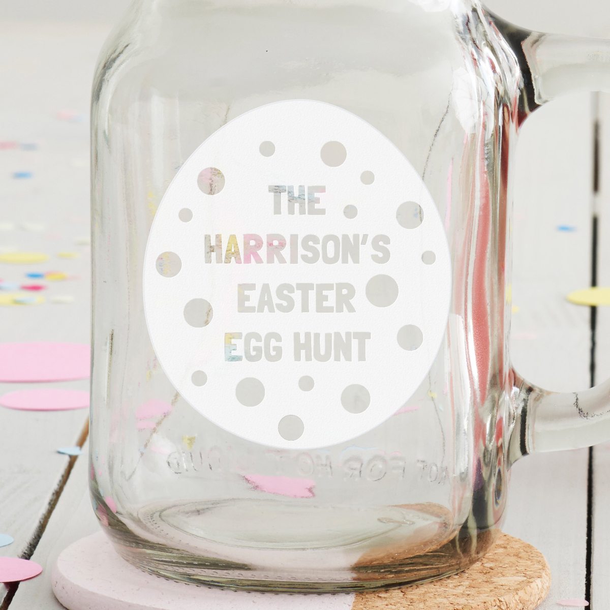 Personalised 'Easter Egg' Handled Jar Becky Broome Becky Broome