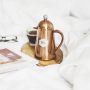 Personalised Geometric Copper Coffee Pot Lifestyle 1