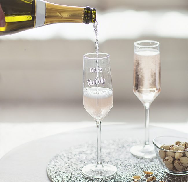 Personalised Prosecco Glass Lifestyle