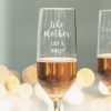Pers. Like Mother, Like Daughter Champagne Glass Set Detail