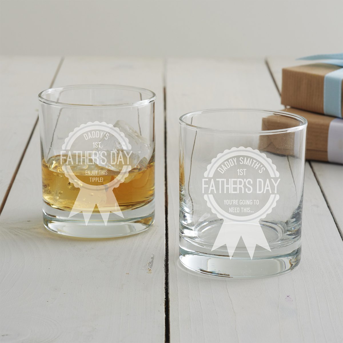 Personalised First Father's Day Tumbler Glass Becky Broome Becky Broome