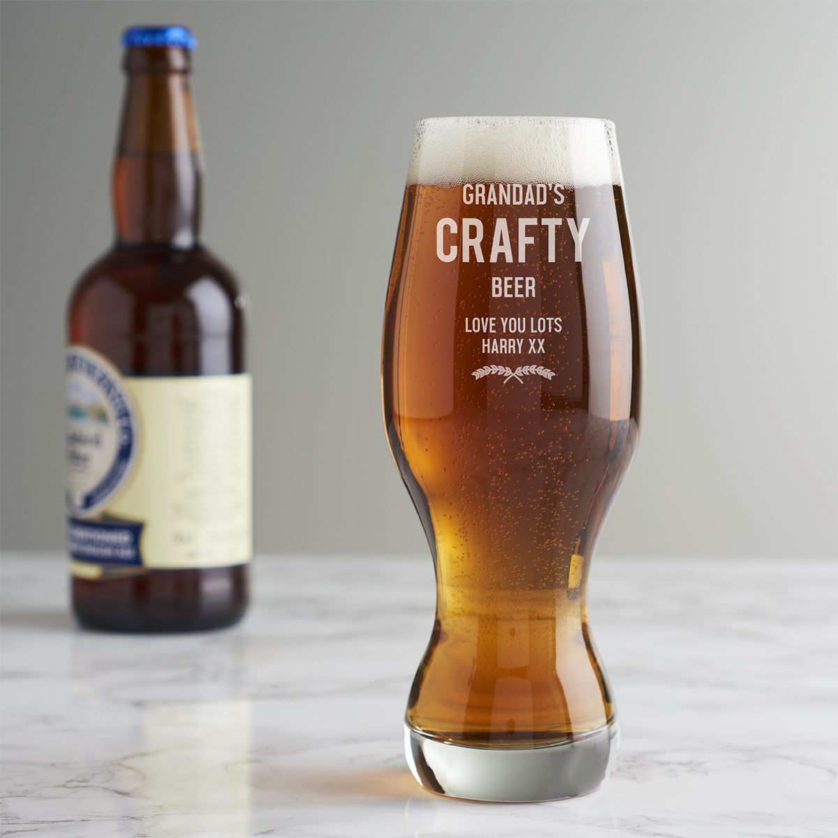 Personalised Craft Beer Glass Becky Broome Becky Broome