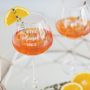 Personalised Aperol Spritz Glass 2 Lifestyle