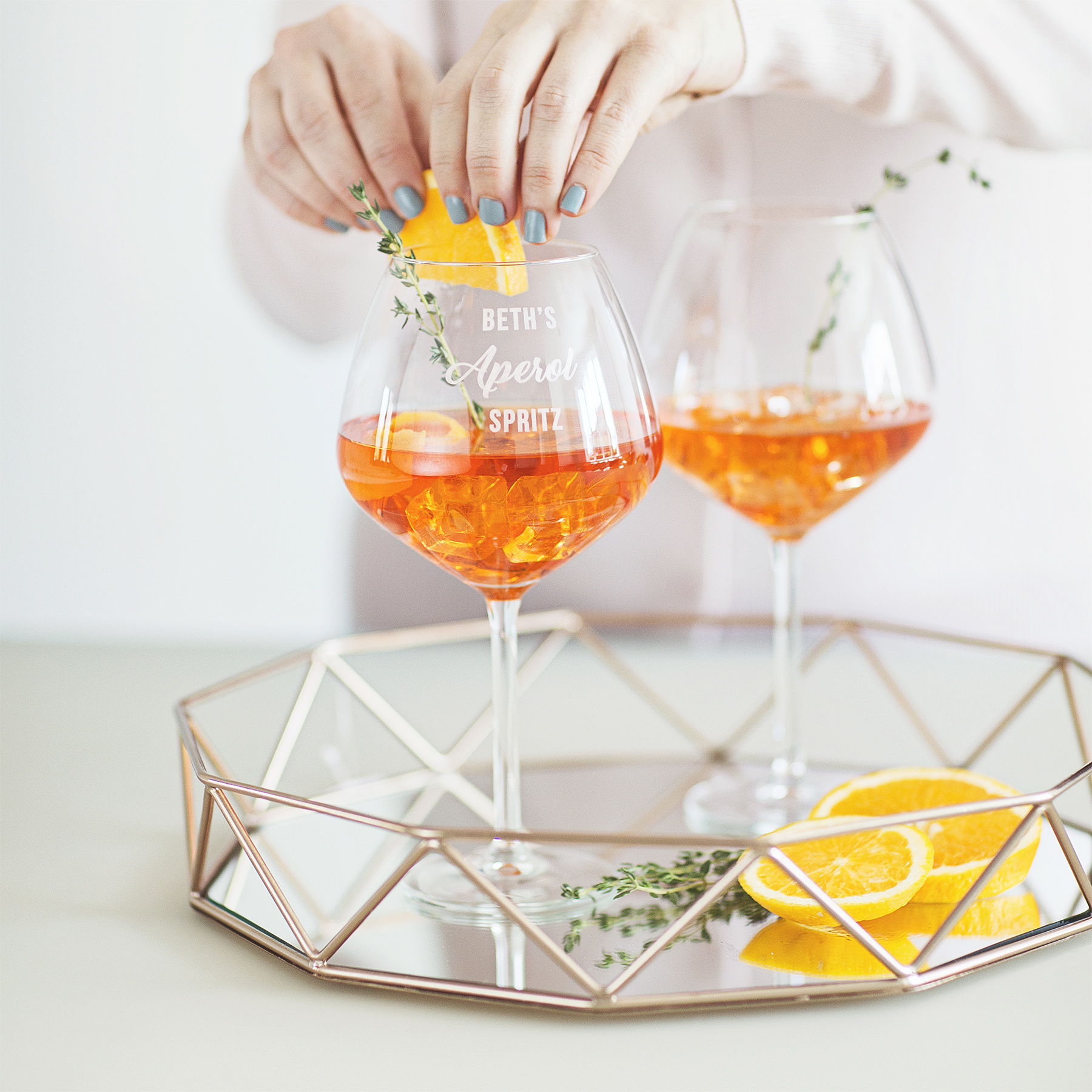 Personalised Aperol Spritz Glass - Becky Broome Becky Broome