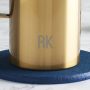 Personalised Initials Gold Double Walled Cafetiere Detail