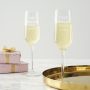 Personlised Vintage Birthday Champagne Flute
