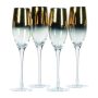 Other Option Gold Glass Champagne Flutes