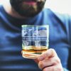 Personalised World Map Whisky Glass