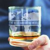 Personalised World Map Whisky Glass