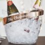 Personalised Copper Banded Champagne Bucket Lifestyle Detail