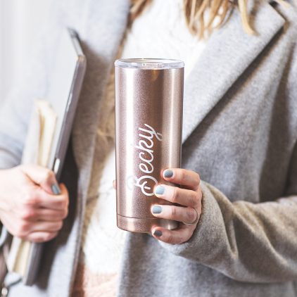 Personalised Name Travel Cup Script Lifestyle