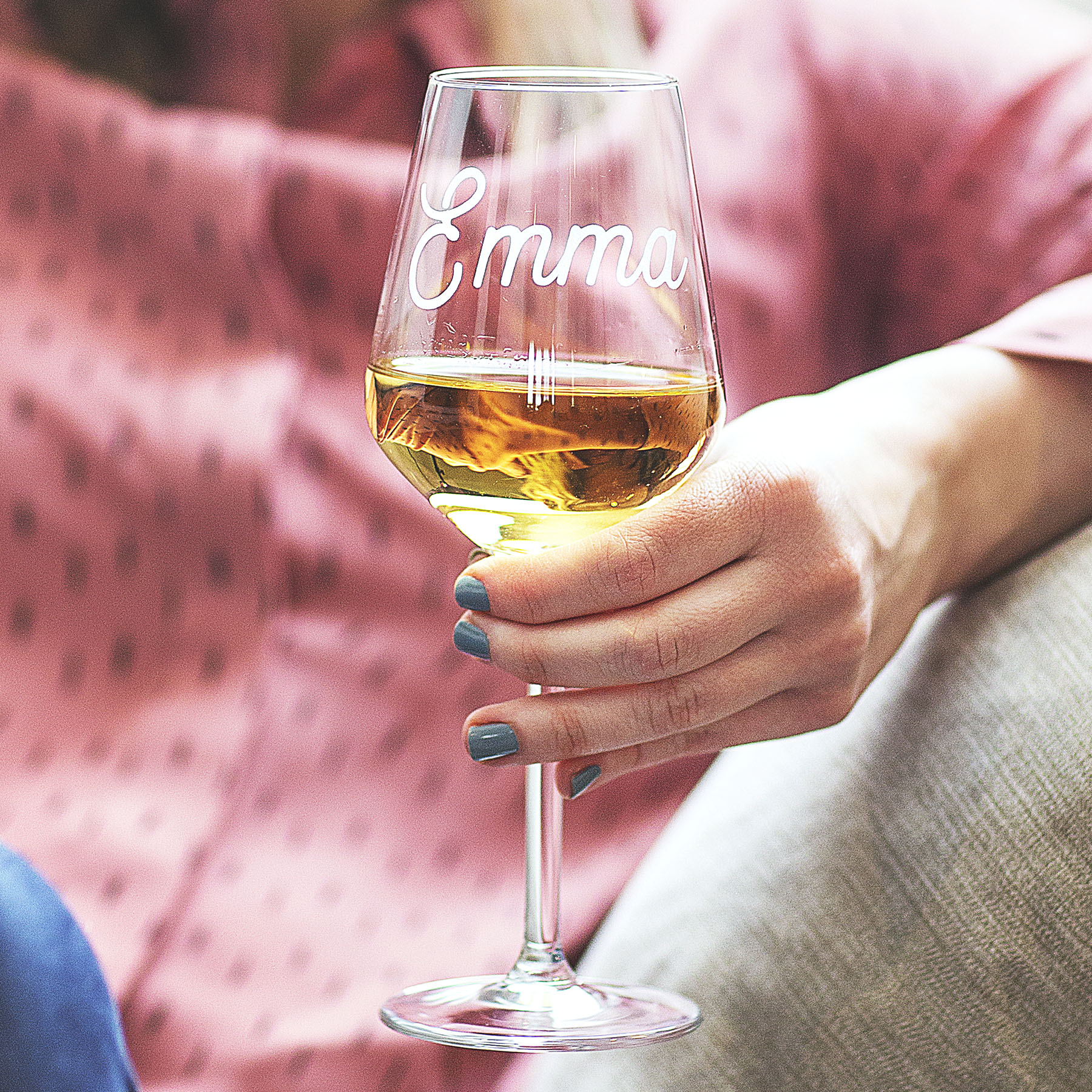 Personalised Name Wine Glass Becky Broome Becky Broome