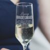 Personalised Bridesmaid Champagne Glass Detail