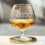 Personalised 'More Brandy' Crystal Brandy Glass Detail