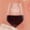 Personalised Mother Of The Groom Wine Glass Detail