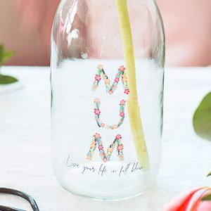 Personalised Milk Bottle Vase Detail