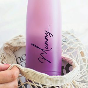 Personalised Name Ombre Water Bottle Detail