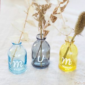 Personalised 'MUM' Coloured Bottle Bud Vases Philippa's Mother's Day Team Picks