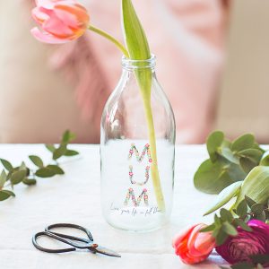 Personalised Floral Mother Nature Bottle Vase