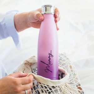 Personalised Name Ombre Water Bottle for Mother's Day Gift Guide