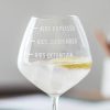 Personalised Home Schooling Measures Gin Glass Detail