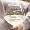 Personalised Covid Lockdown Goblet Glass Detail