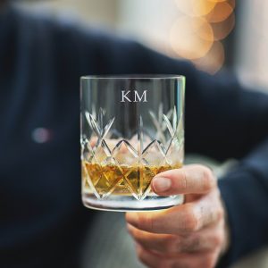 Personalised Cut Glass Crystal Whisky Tumbler
