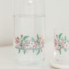 Personalised Floral Carafe And Glass Set Detail