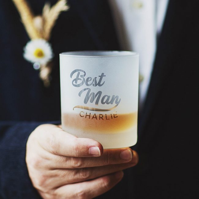 Personalised Best Man Frosted Tumbler