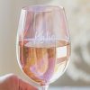 Personalised Name Pink Wine Glass