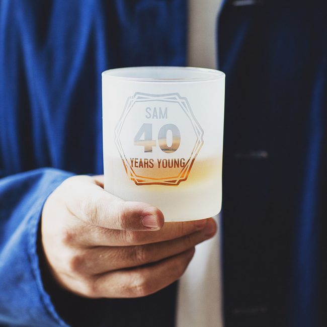 Personalised Milestone Birthday Number Whisky Glass