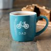 Blue Mug For Dad with Bike Hobby