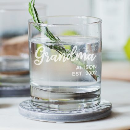 Personalised Grandma Glass